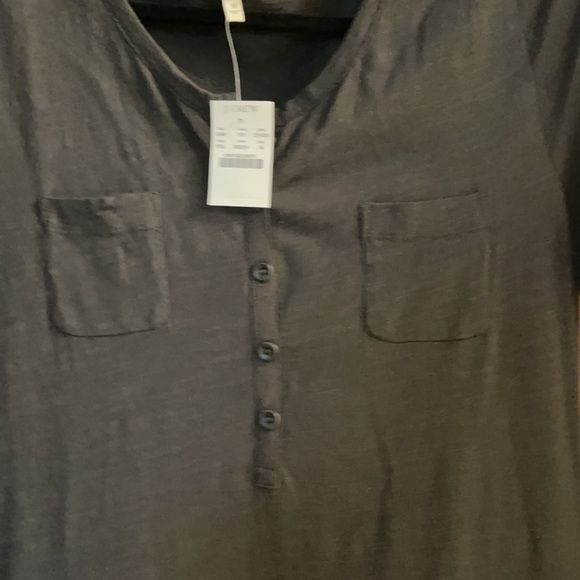 J Crew Black Cotton T Shirt Dress M NWT - Picture 5 of 9